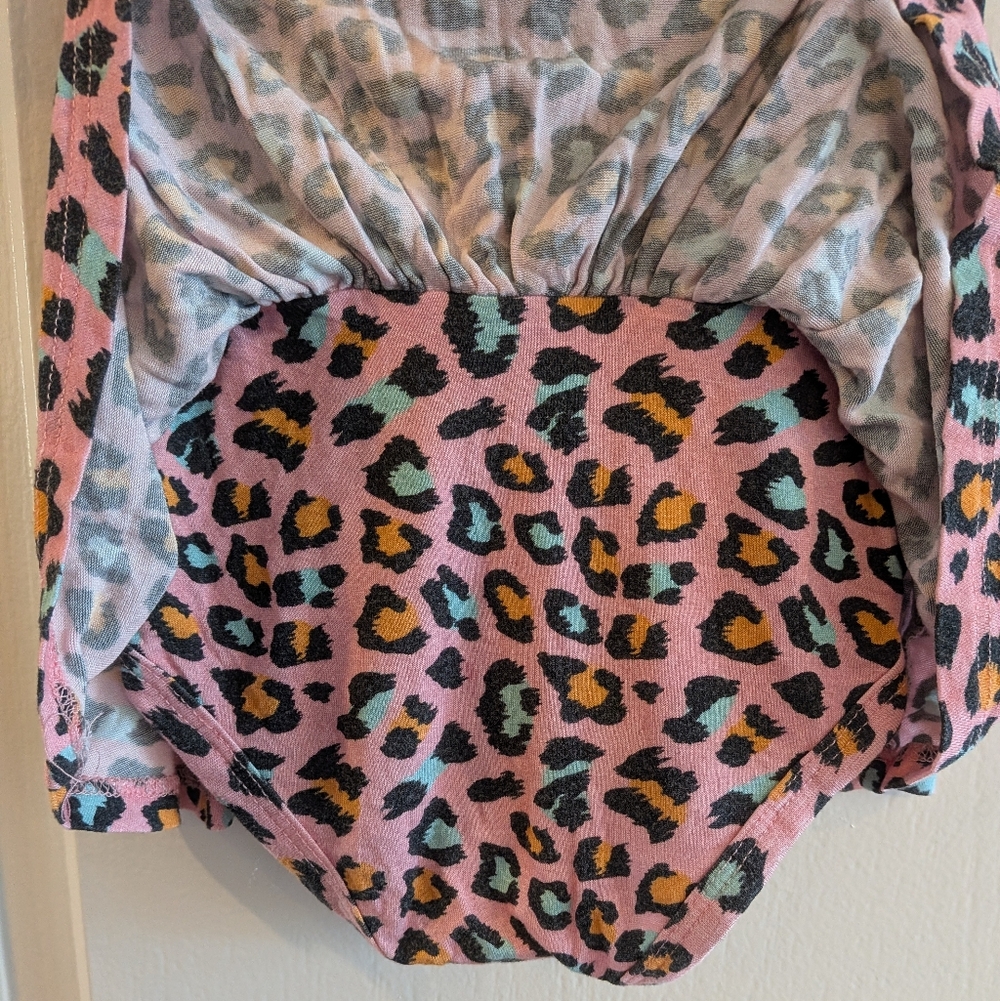 Posh Peanut Roxy Ruffled Cap Sleeve Twirl Skirt Bodysuit Dress Romper Size 18M - Picture 12 of 13